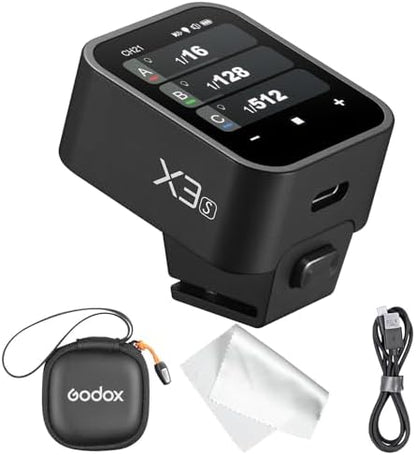 Godox X3S X3 S X3-S TTL Wireless Flash Trigger for Sony Camera, OLED Touchscreen Flash Transmitter,Built-in Lithium Battery Support Quick Charge(Godox Xpro-S/XProII-S Upgrade Version)