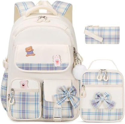 ACESAK Girls Backpack - 3PCS Backpack for Girls Cute School Backpacks for Girls Kindergarten