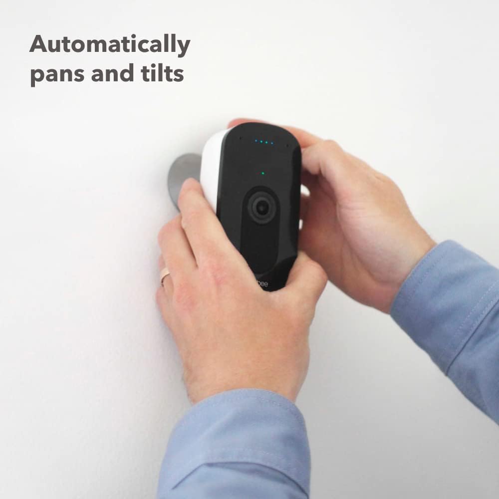 ecobee Smart Camera – Indoor WiFi Security Camera, Smart Home Security System, 1080p HD 180 Degree FOV, Night Vision, 2-Way Audio, Works with Apple HomeKit, Alexa Built in