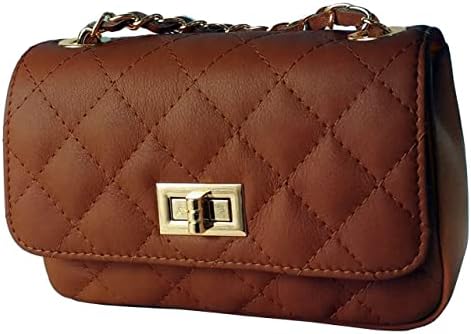 MamaMilano Women/Girls Italian Handmade Genuine Leather Cleo Shoulder Bag/Purse/HandBag/Totebag with Shoulder Strap