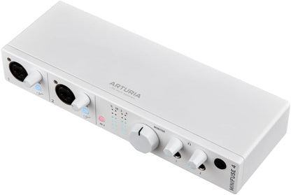 Arturia MINIFUSE2WH Minifuse2 Compact USB Interface White | White, 2 inputs, USB-C audio interface, 24-bit/192kHz, Preamps, Software bundle