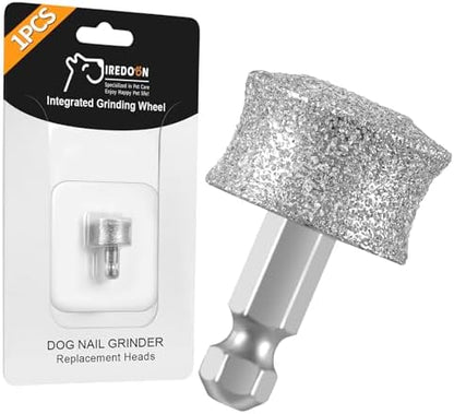 IREDOON Dog Nail Grinder Replacement Head-Integrated Grinding Head for Casfuy and Most Brands, Highly Efficient, Safe and Durable (3pcs)