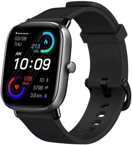 Amazfit GTS 2 Mini in Pink Smartwatch GPS Fitness Tracker for Men Women, Alexa Built-in, 14 Days Battery Life, 70+ Sports Modes, Blood Oxygen Heart Rate Sleep Monitor, AMOLED Screen, 5 ATM Waterproof