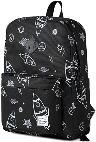 School Backpack for Kids, VASCHY Lightweight Water Resistant Casual Schoolbag Daypack for Men Women Teen Boys Girl Bookbag