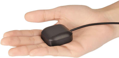 Bingfu Vehicle GPS Navigation Antenna Active GPS Antenna with Fakra C Right Angle Connector Compatible with Car Truck GPS Navigation Receiver System Factory DVD Stereo Head Unit