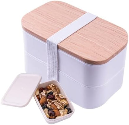 Bento Box Adult Lunch Box with Lunch Bag,Japanese Lunch Box Containers for Adult,Bento Lunch Box with Leakproof 54OZ Black (Black)