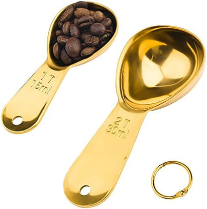 Smithcraft Measuring Cup Set of 8 Stainless Steel Measuring Cups18/8(304) Steel Material Heavy Duty 8 Measuring Cups and 1 Ring Set of 9