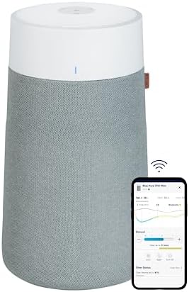 BLUEAIR Air Purifiers for Medium Rooms, Bedroom, Kitchen, Cleans 1,858 sqft in one hour, HEPASilent Smart Air Cleaner for Home, Pets, Allergies, Dust, Mold, Smoke - Blue Pure 311i Max