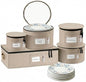 Hard Shell China Storage Containers | Dish Storage Boxes | Moving Storage Containers | Dinnerware Organizer Set | Seasonal Storage Solutions - PuriLite