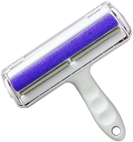 Pet Hair Remover Roller, Reusable Animal Hair Removal Brush for Dogs and Cats, Self Clean Pet Fur from Carpet, Furniture, Rugs, Laundry, Clothes and Bedding, Sofa (Red)