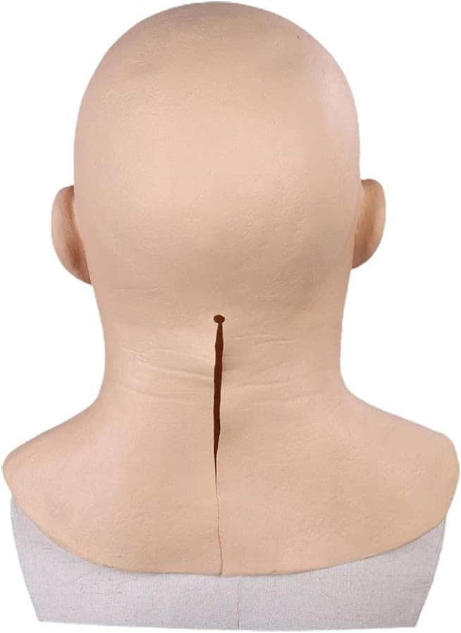 Old Man Face Cover Halloween Realistic Old Man Mask Halloween Latex Headwear Scary Halloween Cosplay Party Props