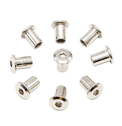 binifiMux 4pcs M10-1.25 x 70mm Serrated Flanged Hex Bolts Flange Hexagon Screws, Stainless Steel 18-8 (304), Plain Finish, DIN 6921