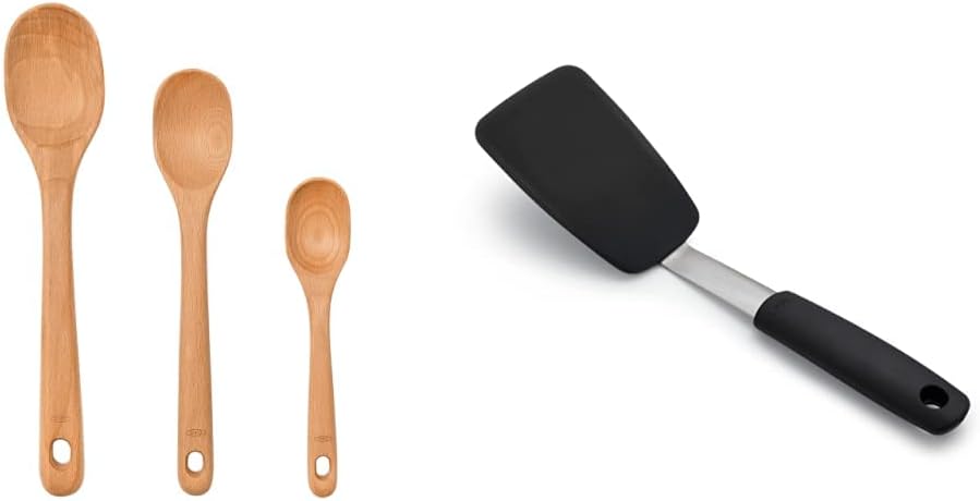 OXO Good Grips Wooden Spoon Set, 3-Piece, Brown