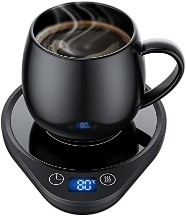 Coffee Mug Warmer Smart Cup Warmer with 3 Temperature Settings Electric Beverage Warmer Plate Auto Shut Off, Coffee, Tea and Milk Warmer for Office Home Desk Use (Cup Not Included)