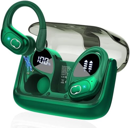 STECEi Wireless Earbuds 75hrs Bluetooth 5.4 Headphone Sport, Bluetooth Earbuds HiFi Stereo Over Ear Bud with Earhooks, ENC Noise Cancelling Mic, IP7 Waterproof Wireless Earphone for Workout/Running