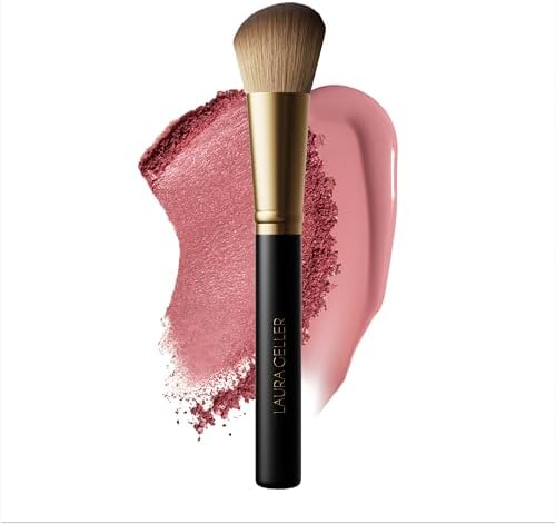 LAURA GELLER NEW YORK Dual-Ended Blush + Bronzer Brush - Blush Bronzer Contour Face Makeup Brush