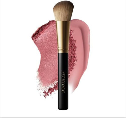 LAURA GELLER NEW YORK Dual-Ended Blush + Bronzer Brush - Blush Bronzer Contour Face Makeup Brush