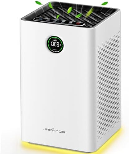 Jafända Air Purifiers for Home Large Room,Smart WiFi and Alexa Control, H13 True HEPA Filter Air Cleaner with Activated Carbon,22db, 1190 sq.ft, Remove Dust Pollen Smoke Odors