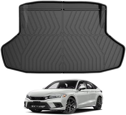 AOMSAZTO Floor Mats & Trunk Mat for 2024 2025 Chevy Equinox EV (Non Fuel),TPE All Weather Protection 2 Rows Car Floor Liners with Cargo Liner for Chevrolet Equinox EV (Non Fuel)