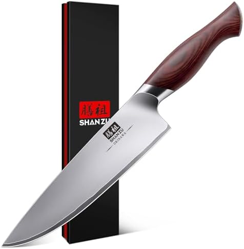 SHAN ZU Fillet Knife 7 inch, Razor Sharp Boning Knife for Meat in 10Cr15Mov Japanese High Carbon Steel Fish Knife, Professional Kitchen with Flexible Blade and Ergonomic Pakkawood Handle