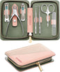 7Pcs Manicure Set, Pedicure Sets, Nail Clipper sets，Stainless Steel Professional Nail Cutter with Travel Case