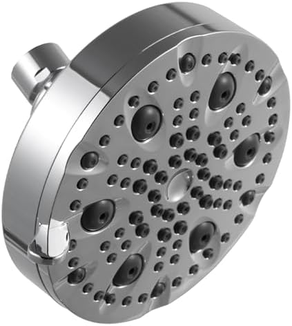 OFFO Shower Head, High Pressure Shower Head with Pause Mode, 9 Mode Fixed Showerheads for Strong Water Flow & Relaxing Shower Experience,Brushed Nickel