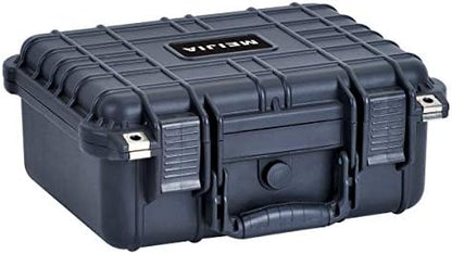 MEIJIA Portable All Weather Waterproof Protective Case,Hard Case,Camera Case with Customized Fit Foam,Fit Use of Drones,Camera,Equipments,Pistols,13.35 x11.63x5.98inches (Yellow)