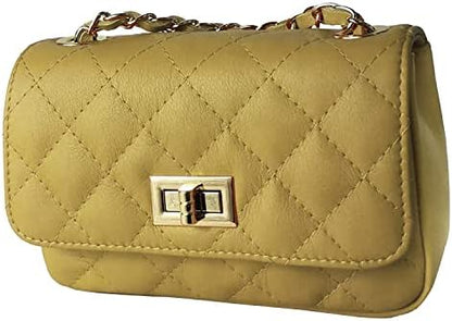 MamaMilano Women/Girls Italian Handmade Genuine Leather Cleo Shoulder Bag/Purse/HandBag/Totebag with Shoulder Strap