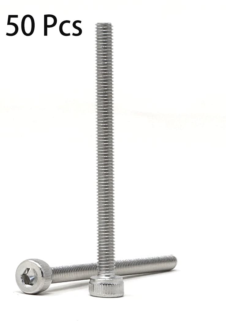 iexcell 25 Pcs M6 x 20mm Thread Pitch 1 mm Stainless Steel 304 Hex Socket Head Cap Screws Bolts Kit