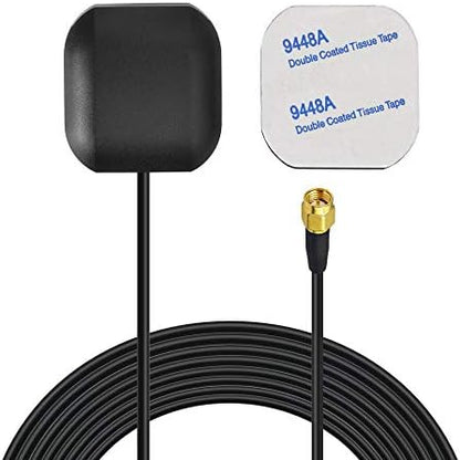 Bingfu Vehicle GPS Navigation Antenna Active GPS Antenna with Fakra C Right Angle Connector Compatible with Car Truck GPS Navigation Receiver System Factory DVD Stereo Head Unit