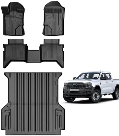 AOMSAZTO Floor Mats & Trunk Mat for 2024 2025 Chevy Equinox EV (Non Fuel),TPE All Weather Protection 2 Rows Car Floor Liners with Cargo Liner for Chevrolet Equinox EV (Non Fuel)