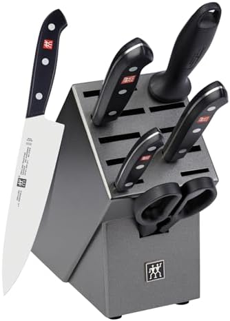 Zwilling J.A. Henckels HI Forged Contour 9 PC Block Set, Black/Silver