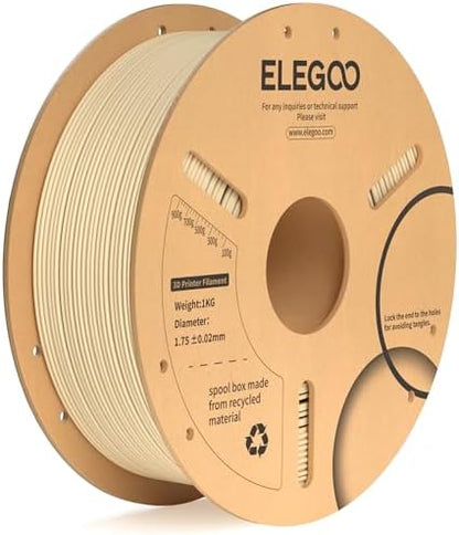 ELEGOO PLA+ Filament 1.75mm Black 4KG, PLA Plus 3D Printer Filament, Dimensional Accuracy +/- 0.02 mm, Tough & High Strength, Fit for Most FDM Printers(1KG/Spool, 2.2 lbs)