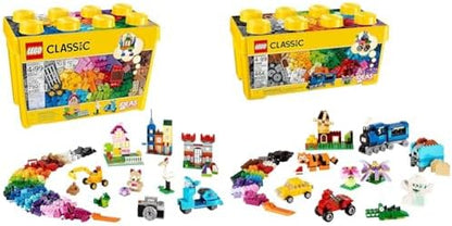 LEGO Classic Large Creative Brick Box 10698 Building Toy Set, Toy Storage Solution for Home or Classrooms, Interactive Building Toy for Kids, Boys, and Girls