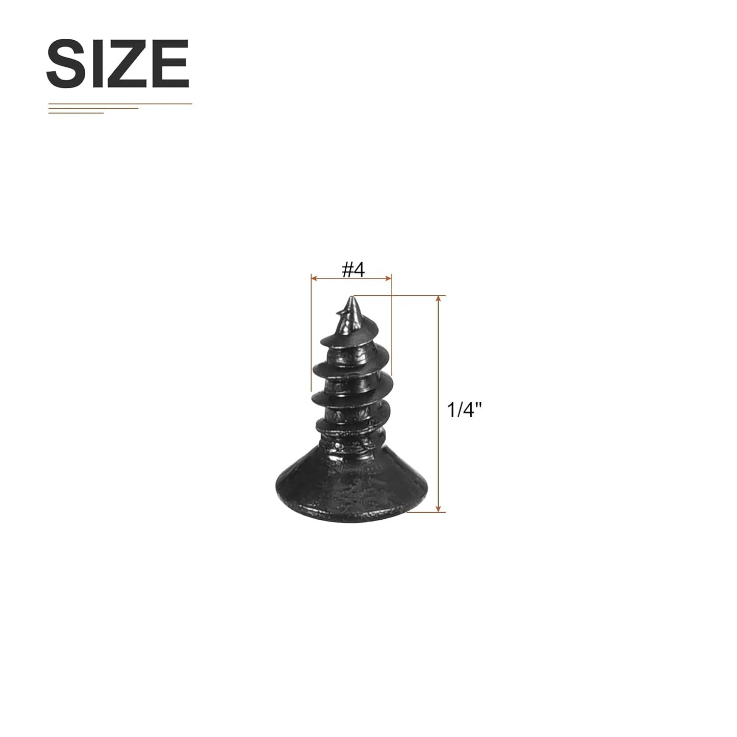 DTGN 100Pcs #6x1/2 Flat Head Wood Screws, 304 Stainless Steel Phillips Self Tapping Screws - Good for Woodworking, Furniture - Silver