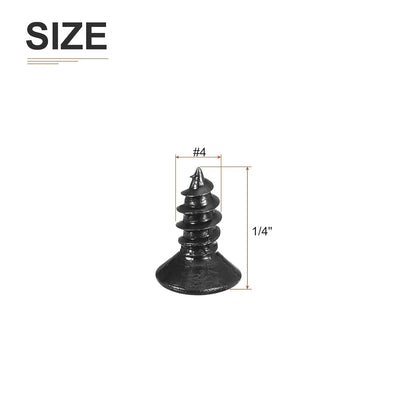 DTGN 100Pcs #6x1/2 Flat Head Wood Screws, 304 Stainless Steel Phillips Self Tapping Screws - Good for Woodworking, Furniture - Silver