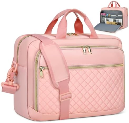 Laptop Bag 17 Inch Laptop Briefcase for Women Waterproof Computer Messenger Bag Professional Laptop Case for Business Work - PuriLite