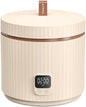 Compact Mini Rice Cooker Small Kitchen 3-Cup (Uncooked) / 6-Cup (Cooked), Non Stick Ceramic Inner Pot Rice Maker, 24H Timer Delay, Auto Keep Warm, 8 Functions Multicooker For Brown Rice, Steam, Soup
