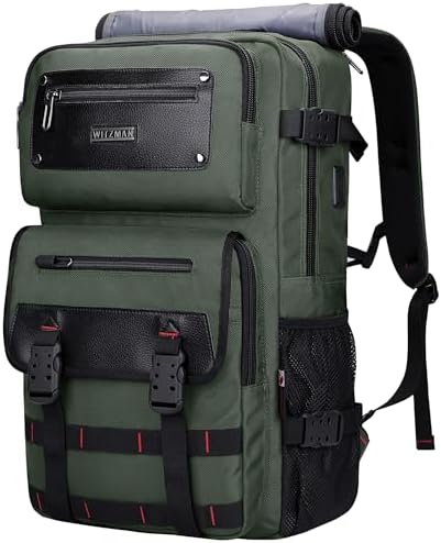 WITZMAN Carry On Travel Backpack for Men Duffle Bags Fit for 17 Inch Laptop Airline Approved Laptop Backpack