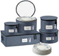 Hard Shell China Storage Containers | Dish Storage Boxes | Moving Storage Containers | Dinnerware Organizer Set | Seasonal Storage Solutions - PuriLite