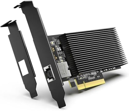 10G PCI-E Network Card with 10Gbps Dual RJ45 Ports, Intel X540-T2 Conrtoller, VIMIN 10Gb Ethernet Adapter Card Compatible with PCI Express X8, X16, Support Windows/Windows Server/Linux/VMware