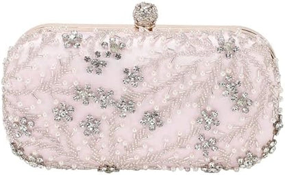 DTGN Evening Bags Clutch Purses for Women Formal, Bridal Purses Rhinestone Handbags Shoulder Bag with Chain Sparkly