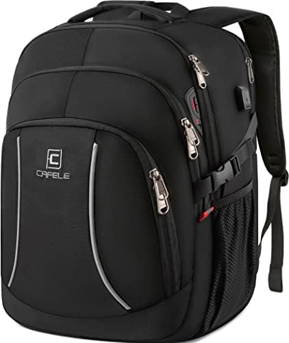 RFID Cafele Laptop Backpack Travel Computer Backpack College Bookbag School Backpack with USB Charging Port