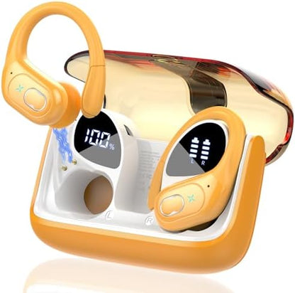 STECEi Wireless Earbuds 75hrs Bluetooth 5.4 Headphone Sport, Bluetooth Earbuds HiFi Stereo Over Ear Bud with Earhooks, ENC Noise Cancelling Mic, IP7 Waterproof Wireless Earphone for Workout/Running