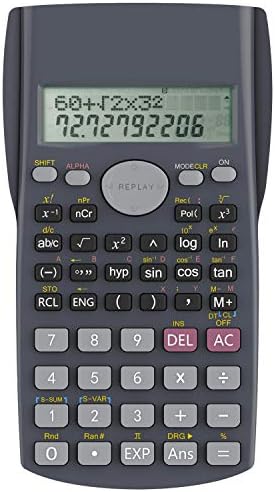 Helect 2-Line Engineering Scientific Calculator | Scientific Calculator | Engineering Calculator | School Calculator | Business Calculator | Battery Powered Calculator