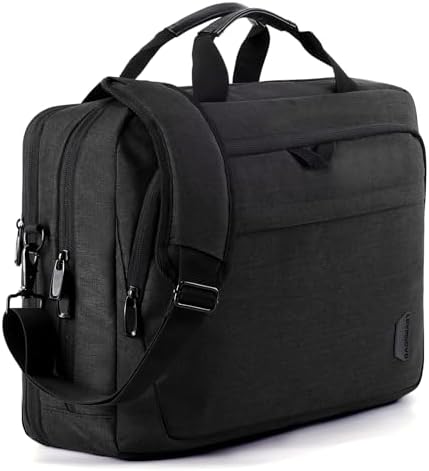 BAGSMART 17.3 Inch Laptop Bag, Expandable Computer Bag Laptop Briefcase Men Women Laptop Shoulder Bag