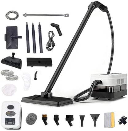12-in-1 Steam Mop,21 PCS Attachments Detachable Handheld Steamer