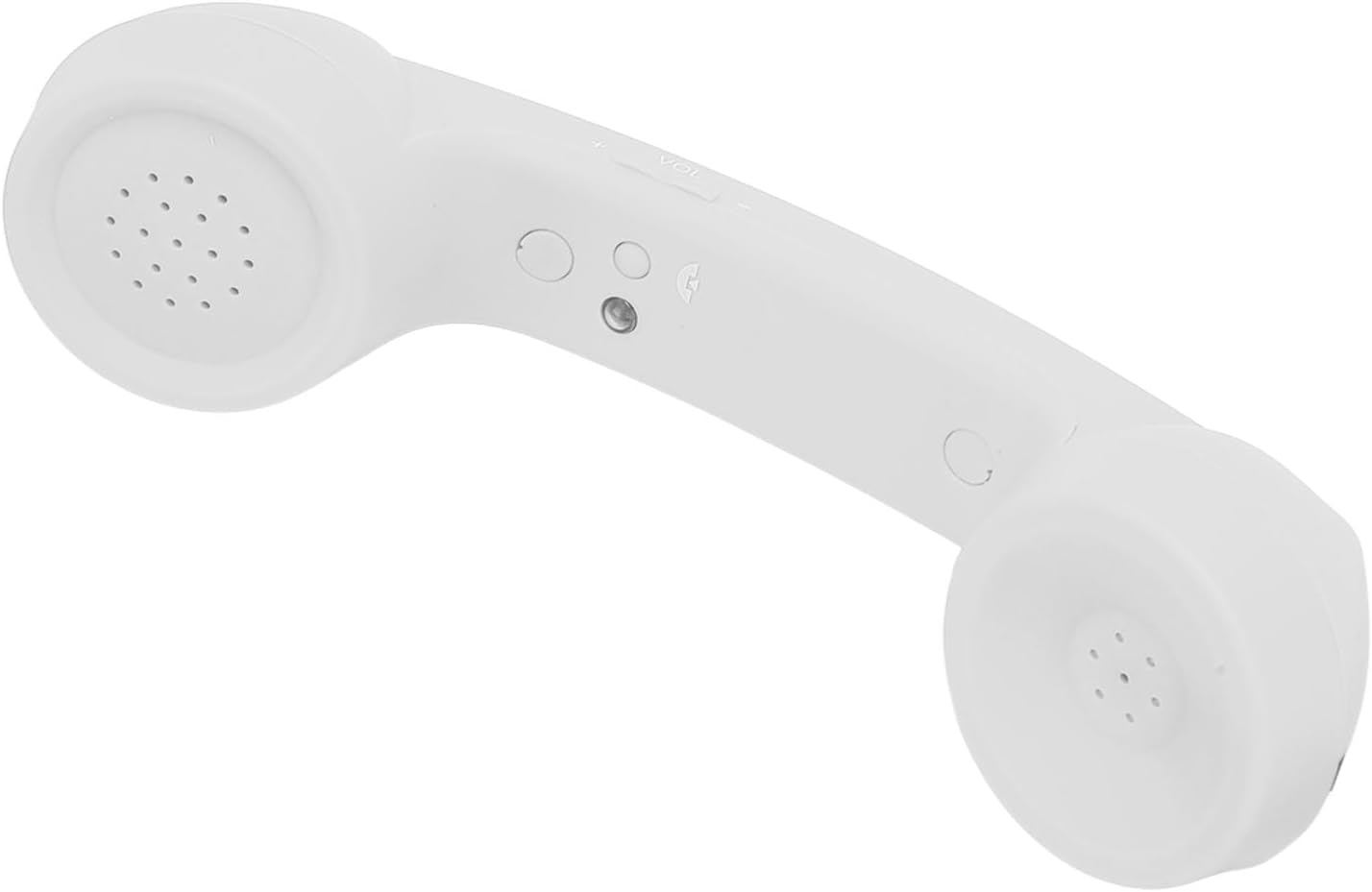 Qiilu Retro Telephone Handset for Mobile Phones - Rechargeable Radiation Proof Handset Receiver with USB Charging (Red)