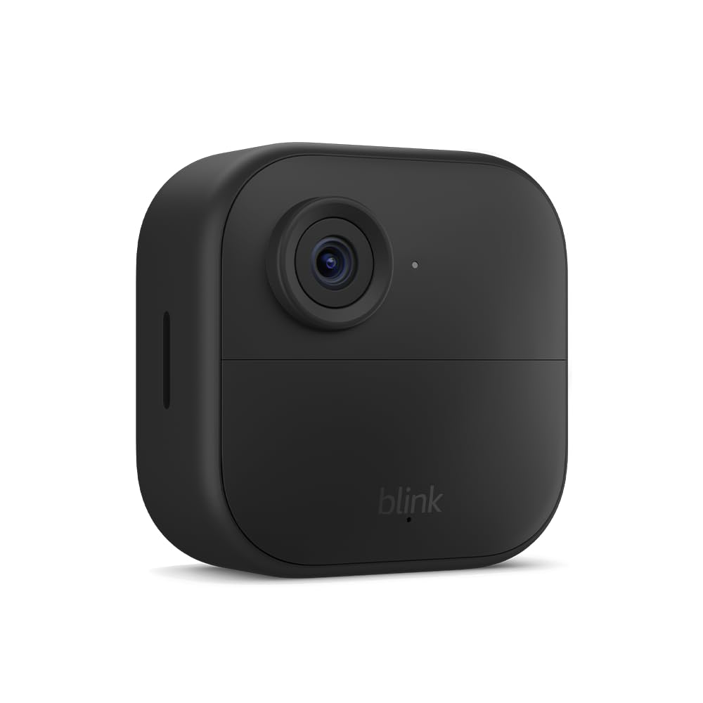 Blink Outdoor 4 (newest model), Wireless smart security camera, two-year battery, 1080p HD day and infrared night live view, two-way talk – 5 camera system