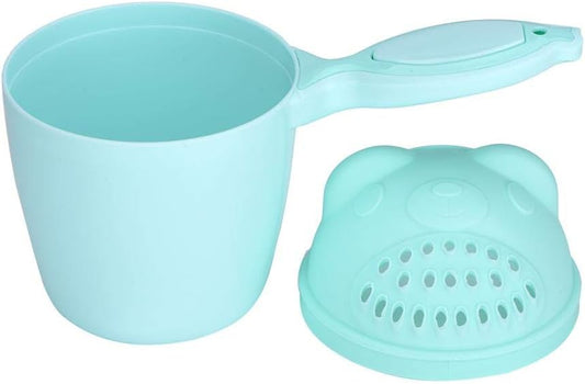 Baby Bath Rinse Cup, Detachable Baby Shampoo Rinser Kid Wash Hair Bathing Flusher for Baby Tub(Green)